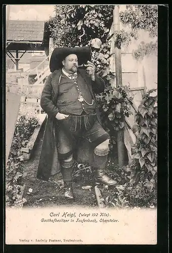 AK Teufenbach, Gasthofbesitzer Carl Heigl