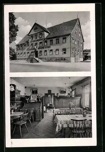 AK Mögglingen, Gasthof mit Brauerei zum Reichsadler