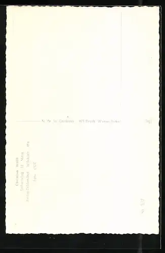 AK Schauspieler Christian Wolff raucht eine Zigarette