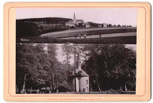 Fotografie H. Schmeck, Siegen, Ansicht Siegen, Blick auf Rödchen und Eremitage