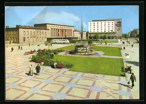 AK Merseburg, Blick auf den Gagarinplatz