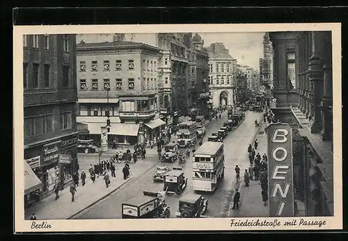 AK Berlin, Friedrichstrasse mit Passage