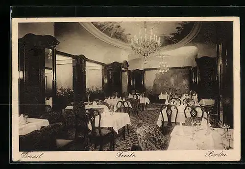 AK Berlin, Innenansicht vom Gasthaus Traube