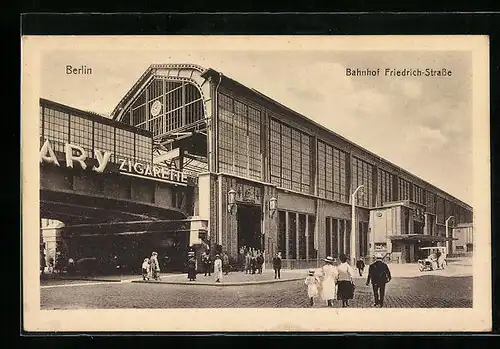 AK Berlin, Bahnhof Friedrich-Strasse