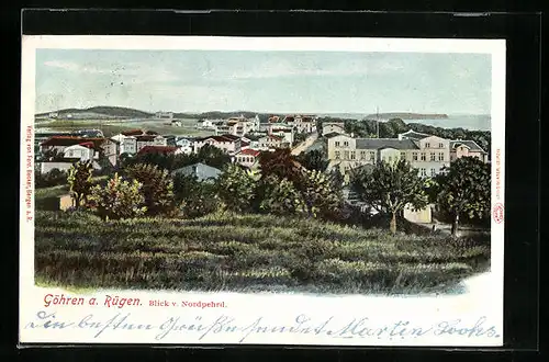 AK Göhren a. Rügen, Blick v. Nordpehrd