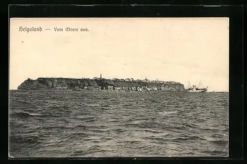 AK Helgoland, Vom Meere aus