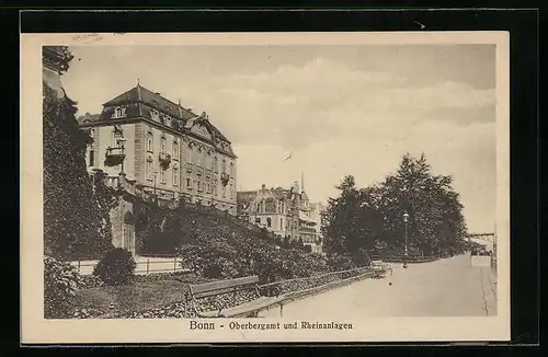 AK Bonn, Oberbergamt und Rheinanlagen