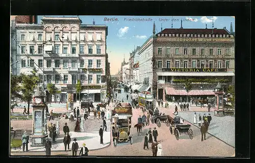AK Berlin, Friedrichstrasse - Unter den Linden