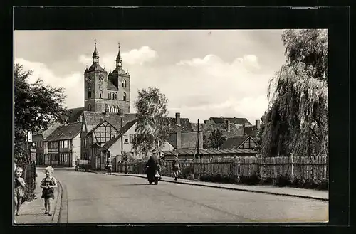 AK Seehausen, Blick auf die Schulstrasse