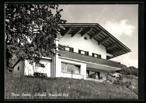 AK Schruns, Haus Ender mit Sonnenschirm