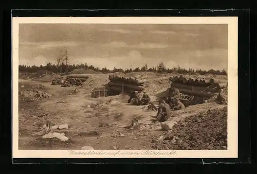 AK Unterstände auf einem Stützpunkt
