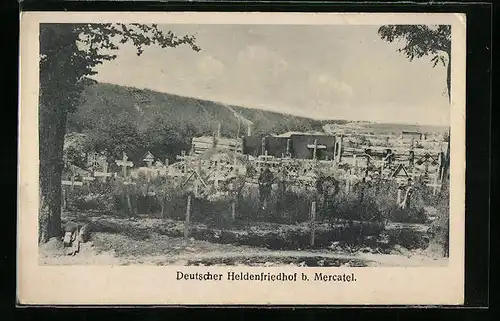 AK Mercatel, Deutscher Heldenfriedhof
