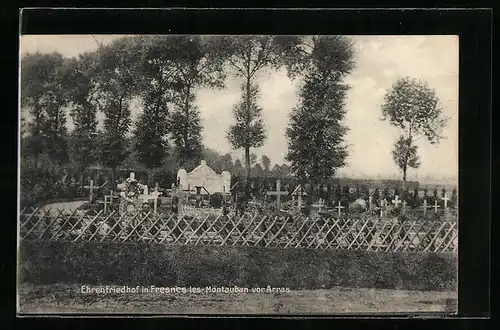 AK Fresnes les Montauben, Blick auf den Ehrenfriedhof