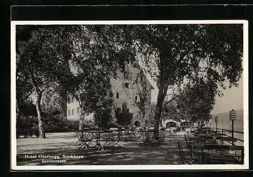 AK Steckborn, Hotel Glarisegg mit Seeterasse