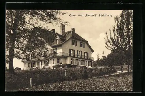 AK Zürich, Gasthaus Heimeli auf dem Zürichberg