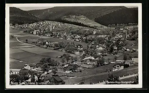AK Sachsenberg i. Georgenthal, Blick auf die Häuser aus der Vogelschau