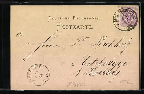 Vorläufer-Lithographie Reichenbach i. V., 1884, Glass & Sohn