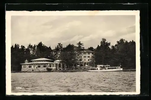 AK Krumpendorf am Wörthersee, Blick auf das Heereserholungsheim