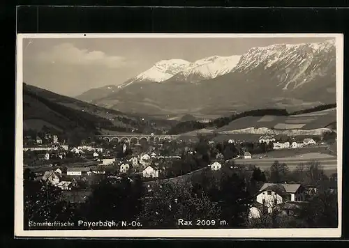 AK Payerbach, Ortsansicht aus der Vogelschau