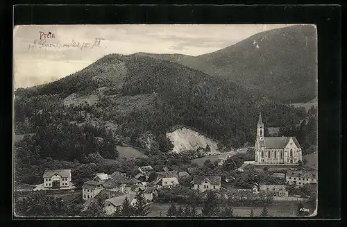 AK Prein, Ortsansicht mit Kirche