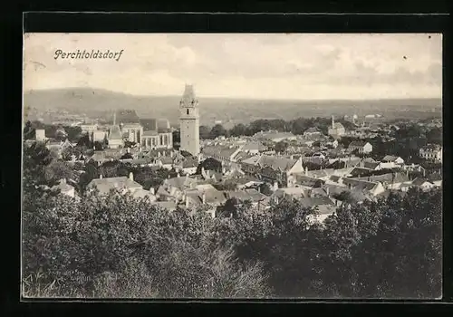 AK Perchtoldsdorf, Ortsansicht aus der Vogelschau