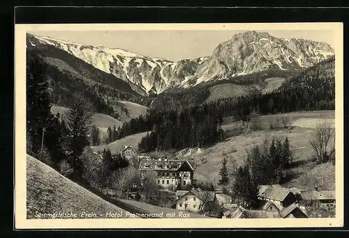 AK Prein, Hotel Preinerwand mit Rax