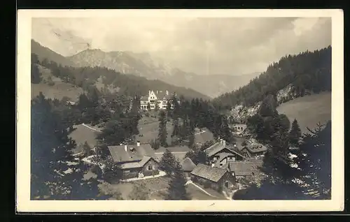 AK Steinach, Ortsansicht aus der Vogelschau