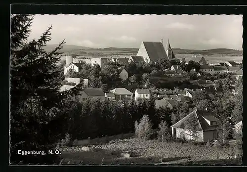 AK Eggenburg, Ortsansicht mit Blick in die Ferne