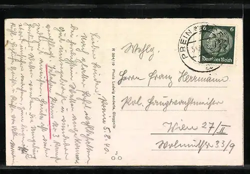 AK Prein, Hotel Preinerwand mit Rax