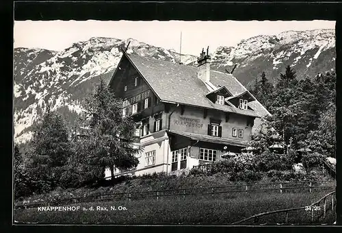 AK Rax, Haus Knappenhof an der Rax
