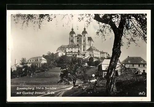 AK Sonntagberg, Ortspartie mit Gasthof Irowetz