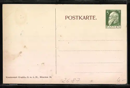 Künstler-AK Ludwig von Zumbusch: München, Knabe mit Zipfelmütze präsentiert eine Margerite, Margeritentag 1911