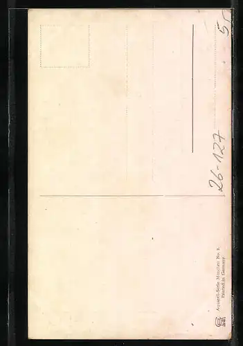 Künstler-AK Richard Wagner: München, Michaelskirche und Augustinerkirche