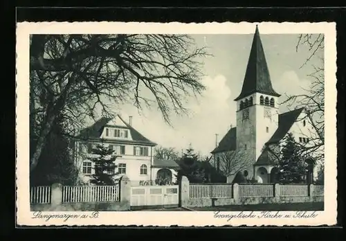 AK Langenargen a. B., Evangelische Kirche und Schule