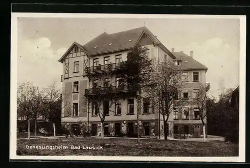 AK Bad Lausick, Genesungsheim, Gebäudeansicht