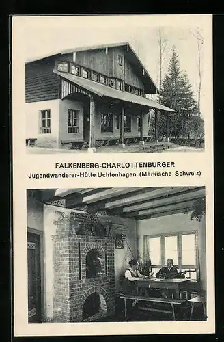 AK Uchtenhagen /Märk. Schw., Falkenberg, Charlottenburger Jugendwanderer-Hütte