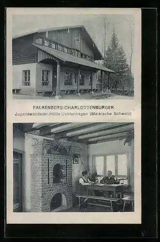 AK Uchtenhagen /Märk. Schw., Falkenberg, Charlottenburger Jugendwanderer-Hütte