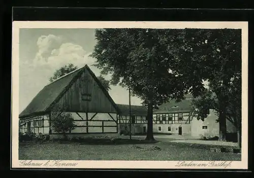 AK Gelenau b. Kamenz, Linden am Gasthof