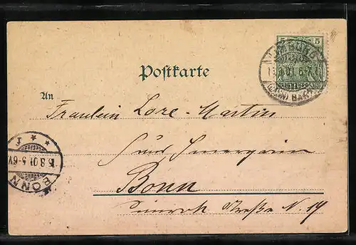 Lithographie Limburg a. d. Lahn, Ortsansicht mit Dom und Ev. Kirche