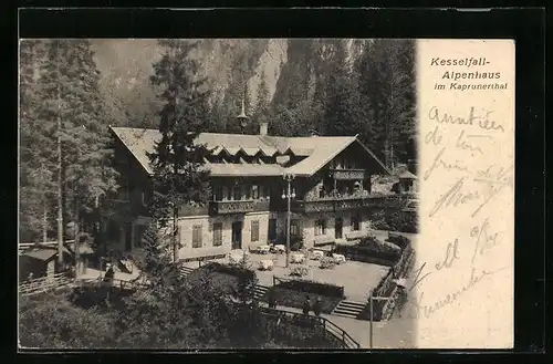 AK Kaprun, Kesselfall-Alpenhaus im Kaprunerthal