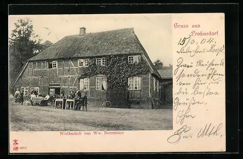 AK Prohnsdorf, Gasthaus von Witwe Burmeister