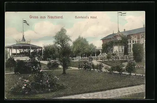 AK Krautsand, Grünanlagen von Buhrfeind`s Hotel