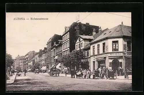 AK Hamburg-Altona, Cafe von Wilh. Kohrs in der Holstenstrasse
