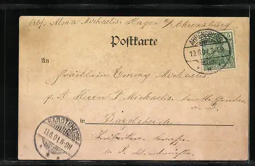 AK Ahrensburg, Gr. Strasse mit Kindern