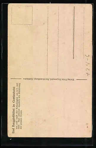 AK Bad Berggiesshübel im Gottleubatal, Ortsansicht vor und nach der Katastrophe am 8. /9. Juli 1927