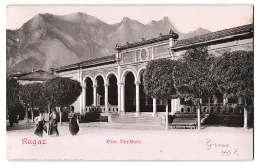 Relief-AK Ragaz, Das Dorfbad