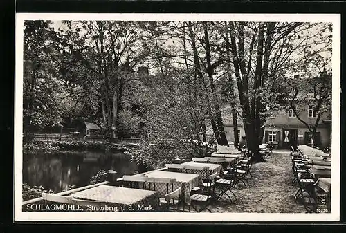 AK Strausberg i.d. Mark, Historische Gaststätte Schlagmühle