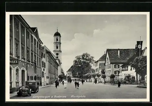 AK Langenargen a. Bodensee, Blick auf den Marktplatz