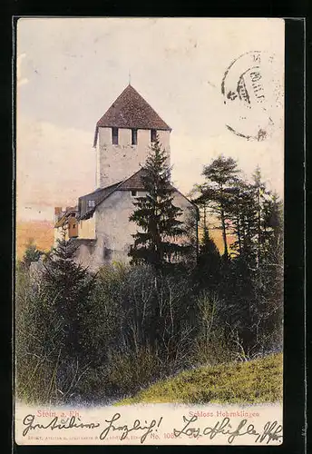 AK Stein am Rh., Schloss Hohenklingen in der Teilansicht