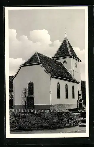 AK Asbach /Baden, Evangelische Kirche
